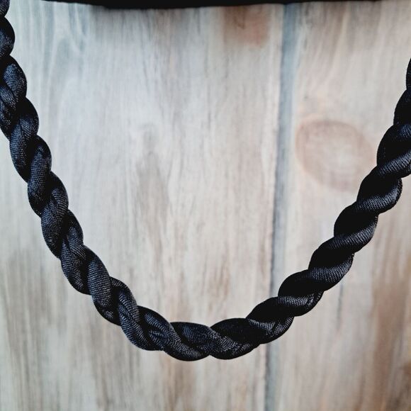 Bamboo Weave Purse Handbag Satin Trim Vacation Resort Travel Boho Beach Date - Picture 6 of 16